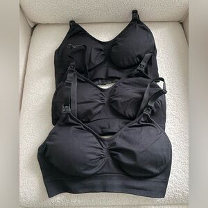 Women's Black Nursing Bras